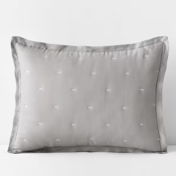 The Company Store Legends Hotel Relaxed Linen Quilted Sham-Standard - Picture 1 of 4